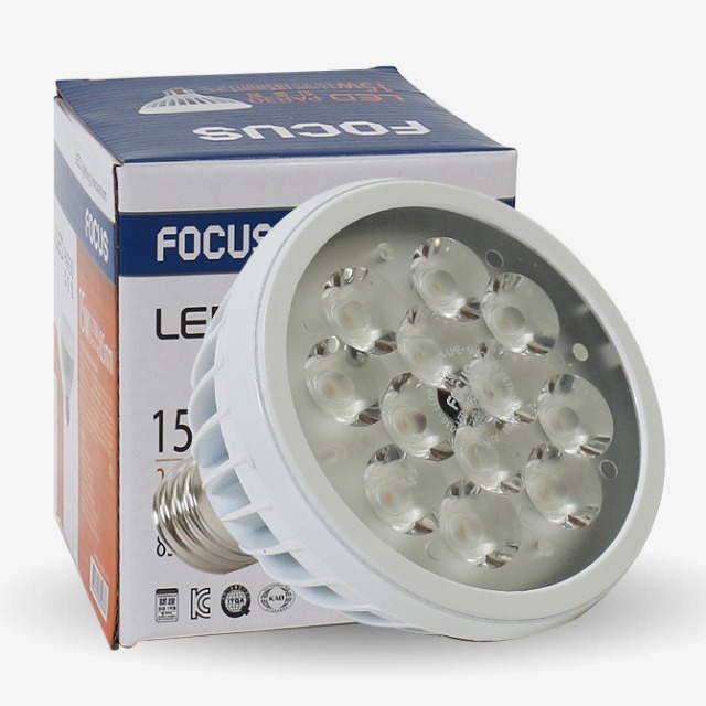 LED PAR30 집중형 15W 렌즈타입 주백색