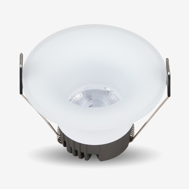 LED 클린 3인치 COB 일체형 다운라이트 8W DC타입 플리커프리 매입등